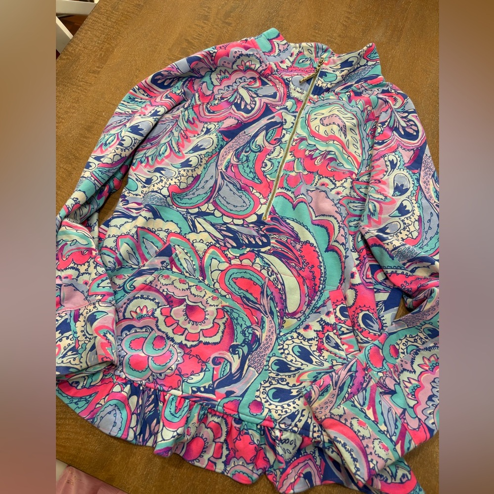 Lilly Pulitzer Killian popover in Pink Tropics